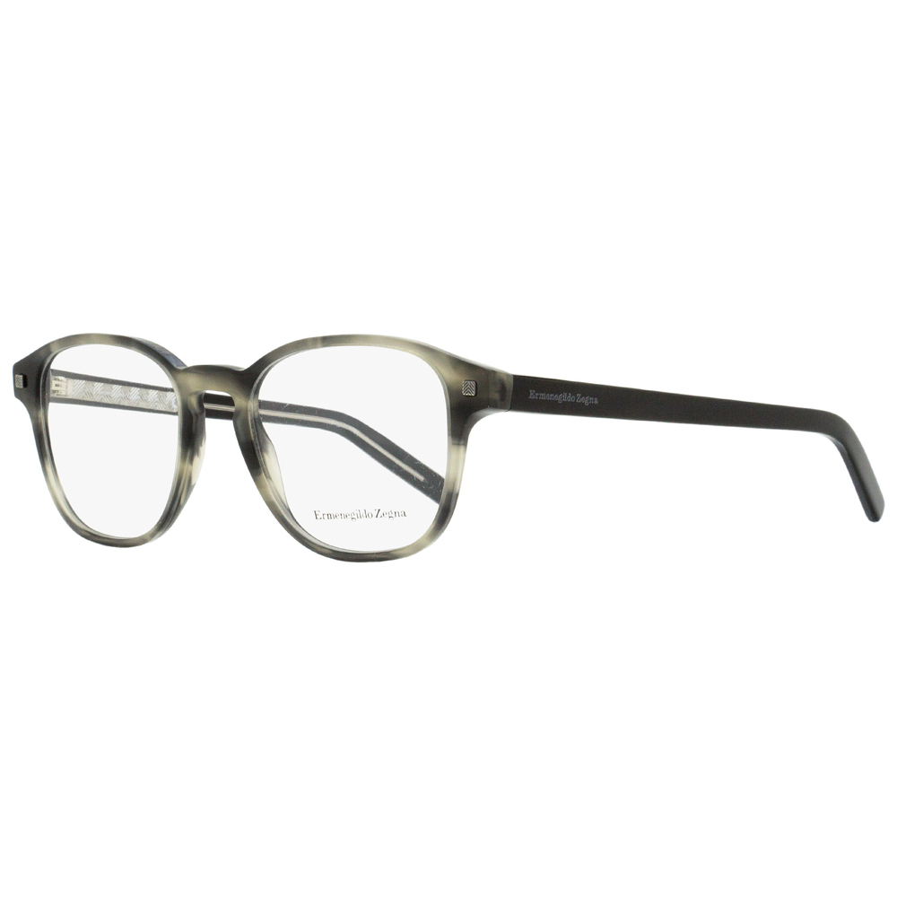 Zegna Square Eyeglasses EZ5169 020 Gray Striped 52mm 5169